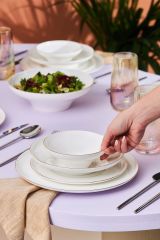 Streamline Zenith 59 Parça 12 Kişilik Fine Bone Yemek Takımı Gold