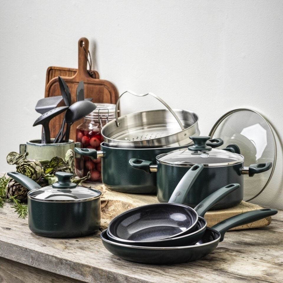 Greenpan Cambridge Green 16 Parça Pişirme Seti