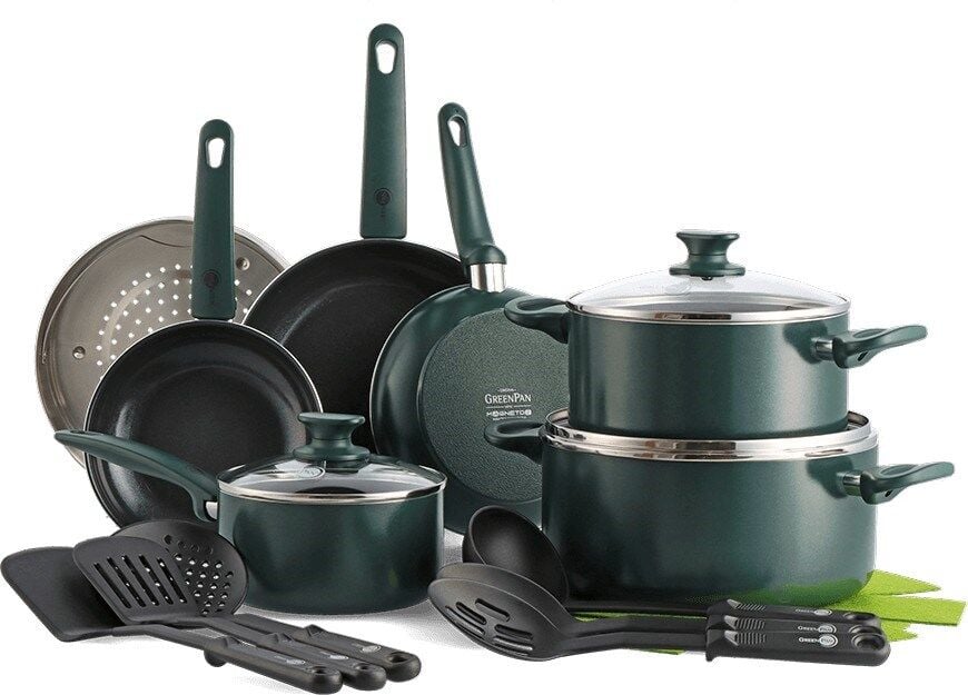 Greenpan Cambridge Green 16 Parça Pişirme Seti