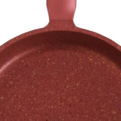 Oms Granit 7 Parça Döküm Tencere Takımı Kırmızı