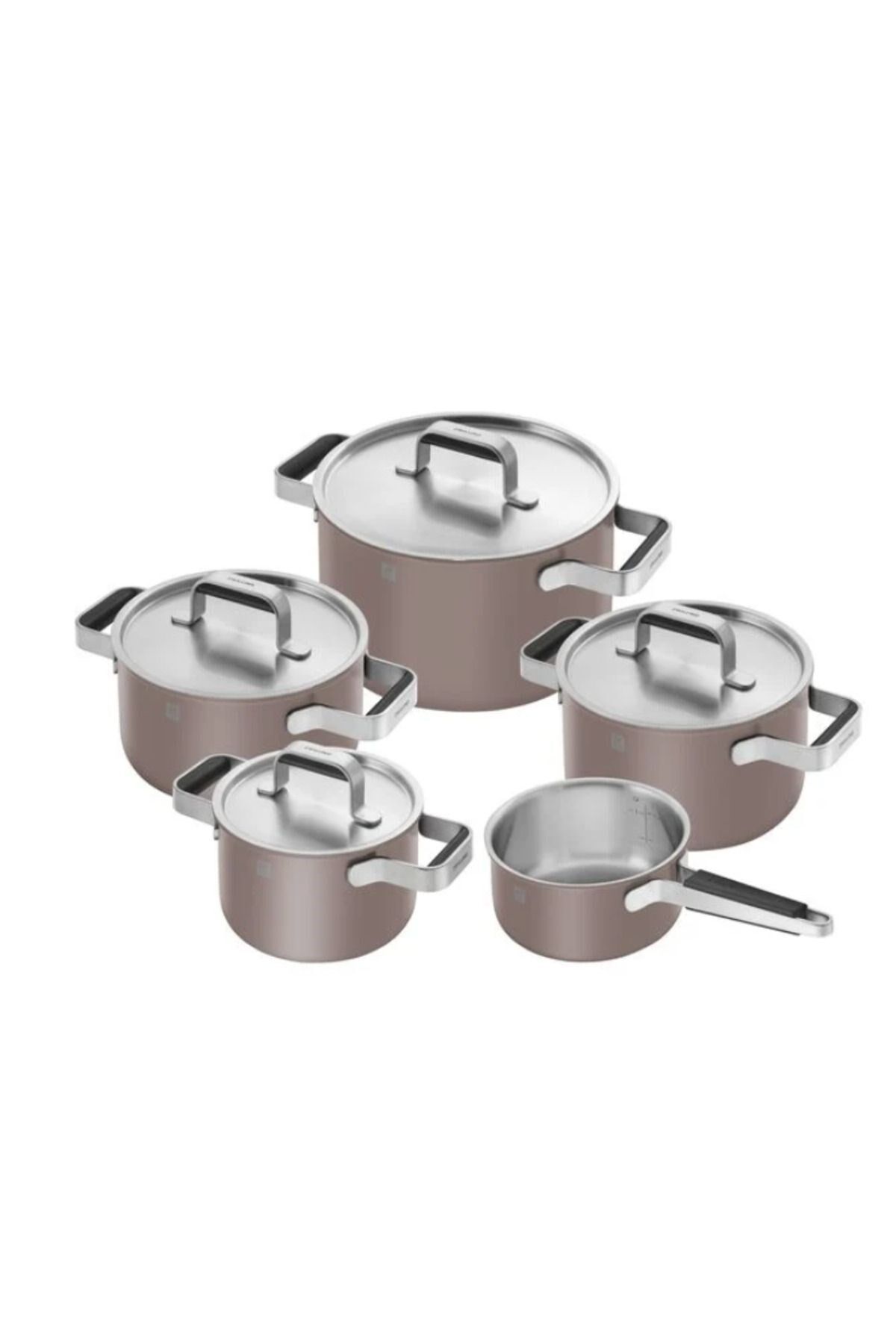 Zwıllıng Pure Tencere & Tava Seti - Paslanmaz Çelik 5 Parça