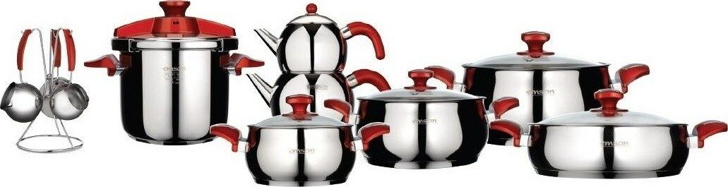 Emsan Tombo 18 Parça Çeyiz Takımı - Kırmızı