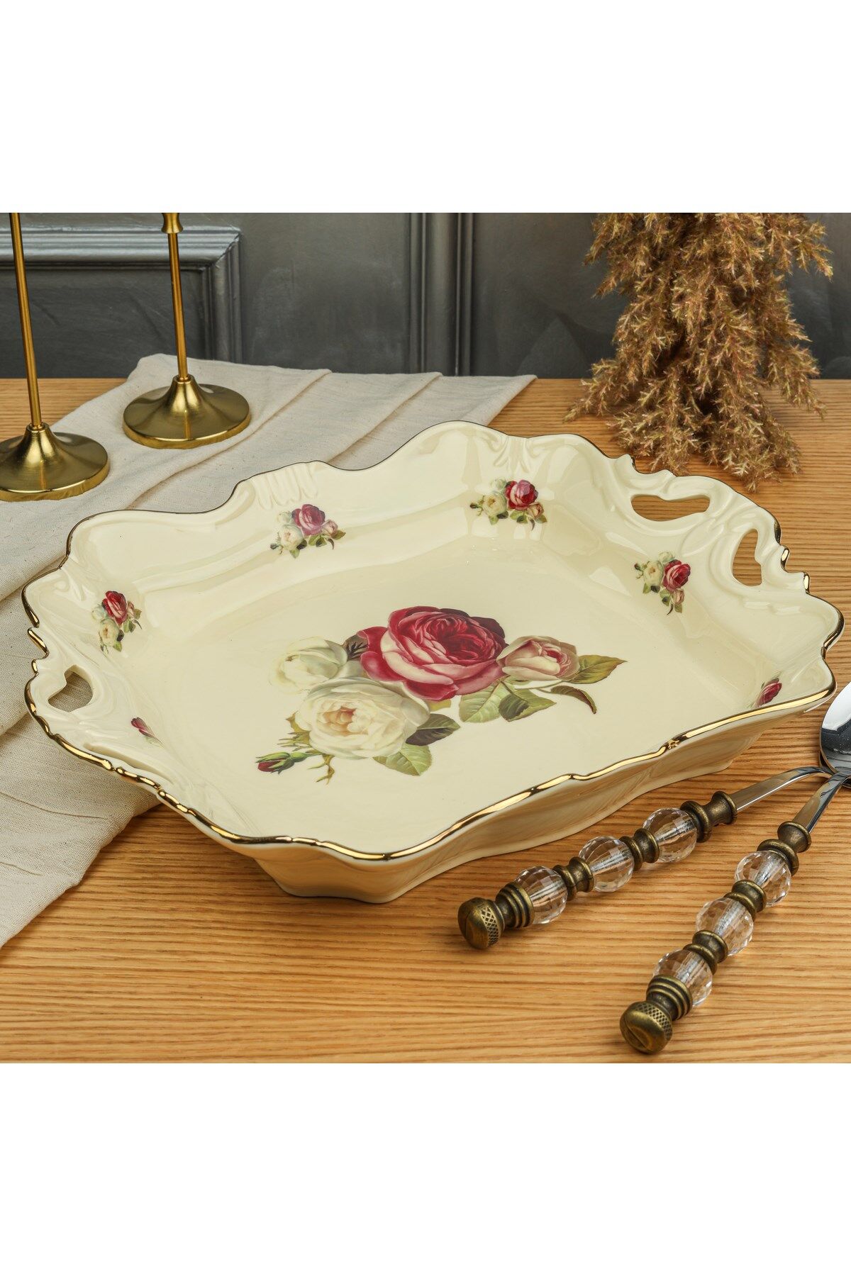 Roy Kıng Rose 36 Cm Tabak