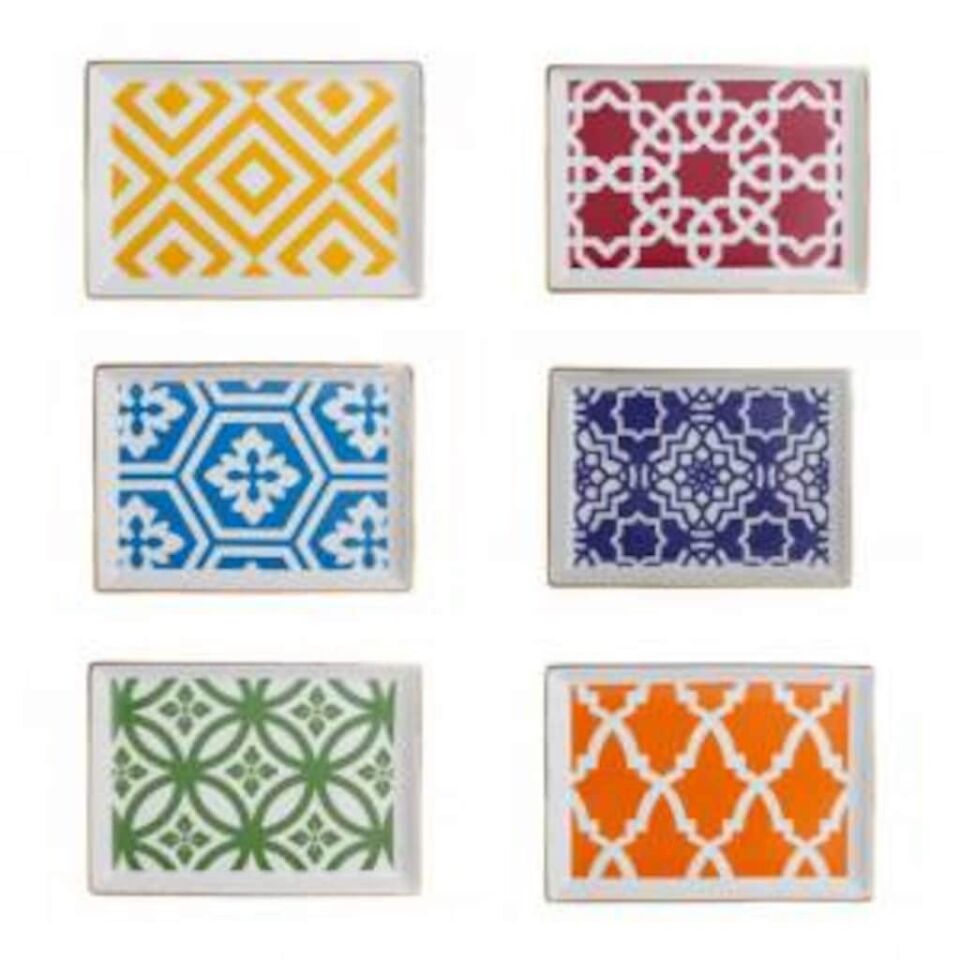 Porland Morocco 6 Lı Set 18 Cm Kahvaltı Tabağı Seti