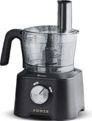 Karaca Mastermaid Power 10 in 1 Matte Black Mutfak Robotu Blender Seti 2000w