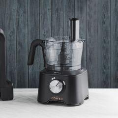 Karaca Mastermaid Power 10 in 1 Matte Black Mutfak Robotu Blender Seti 2000w