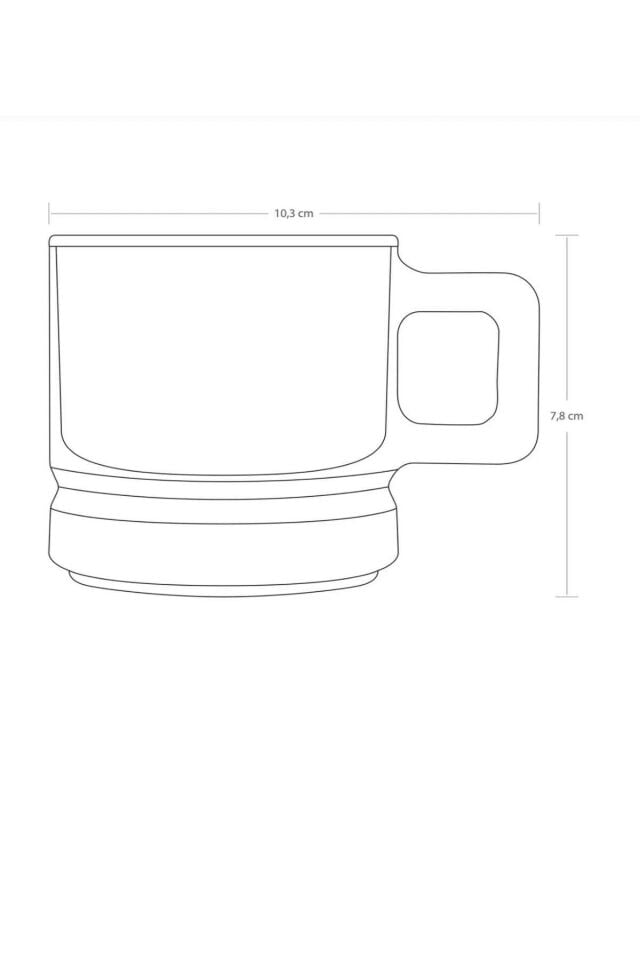 Elysia 2 Li Kulplu Bardak-fincan 195 Cc