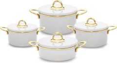 Neva N3145 Lilyum Gold Graye Tencere Seti