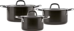 Emsan Master Class 6 Parça Midi Tencere Seti Siyah