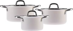 Emsan Master Class 6 Parça Midi Tencere Seti Beyaz