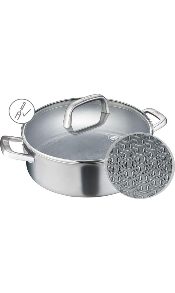 Berndes Tricion Pro Paslanmaz Çelik Pilav Tenceresi 28 Cm