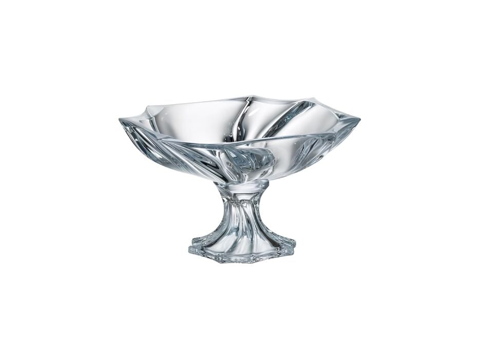 Bohemia Kristal Neptün Ayaklı Meyvelik 33 Cm