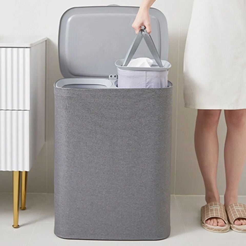 Arow Garb Katlanır Kumaş Kirli Sepeti 90 Litre