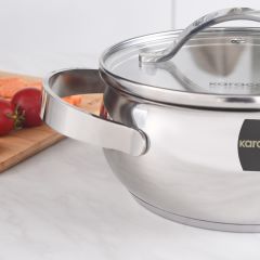 Karaca Kuzina Indüksiyon Tabanlı Çelik Tencere 16 cm 1,6 Lt