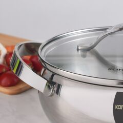 Karaca Kuzina Indüksiyon Tabanlı Çelik Tencere 20 cm