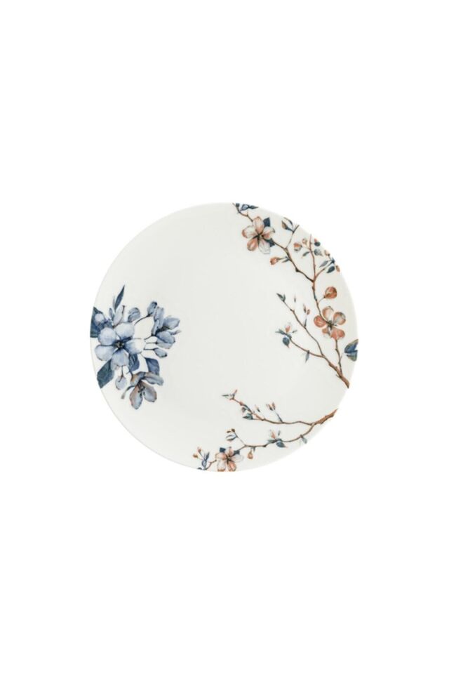 Sakura 26 Parça 6 Kişilik Çay Bardaklı Porselen Kahvaltı Seti