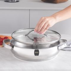 Karaca Kuzina Indüksiyon Tabanlı Çelik Karnıyarık Tencere 26 cm