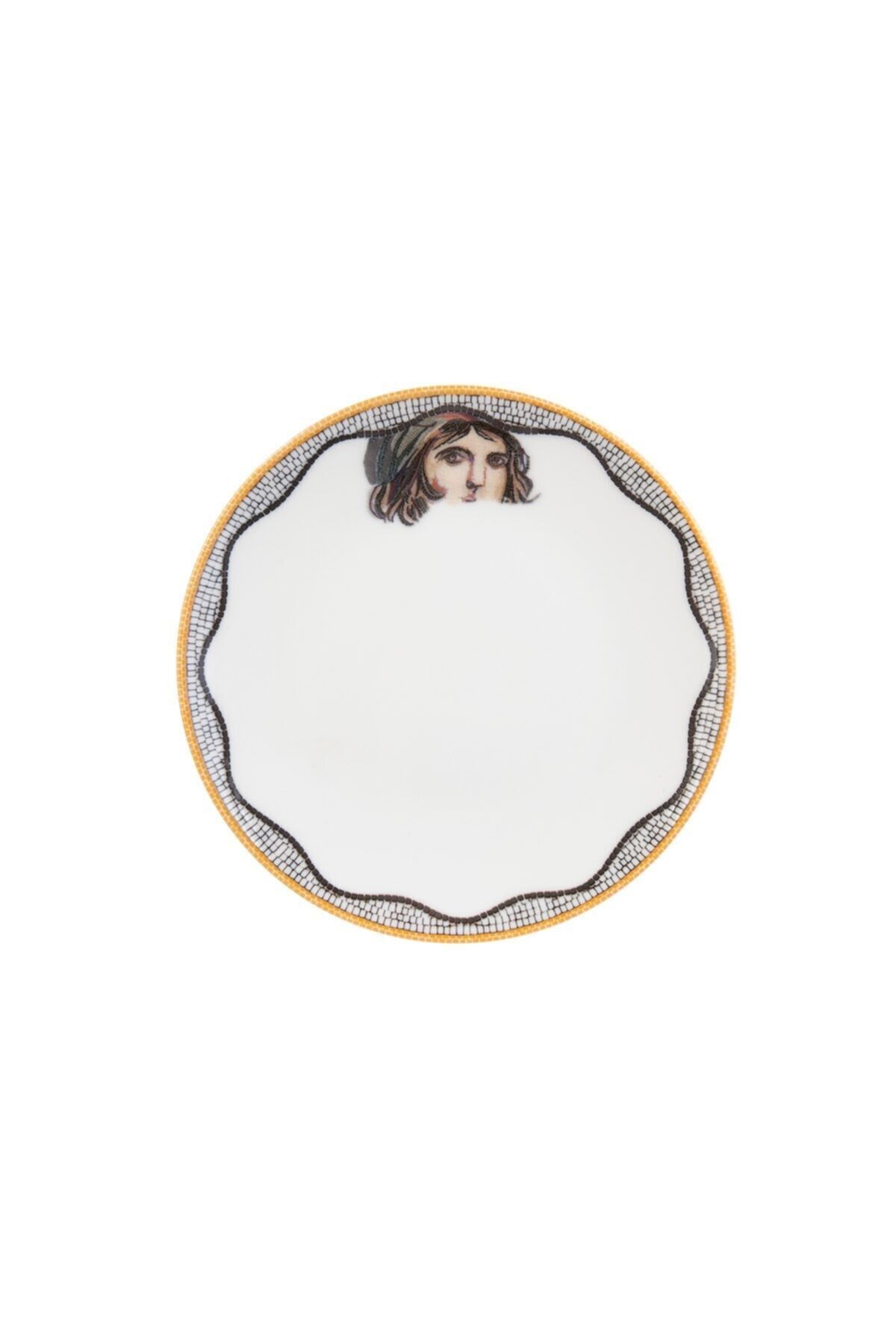 Zeugma Beyaz 19 Cm Pasta Tabağı