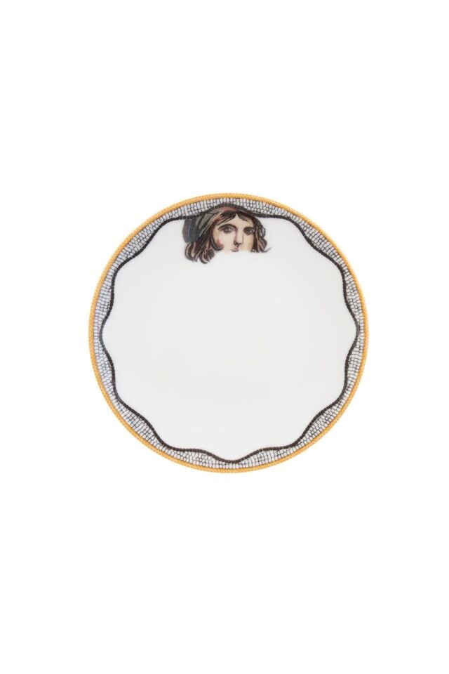 Zeugma Beyaz 19 Cm Pasta Tabağı