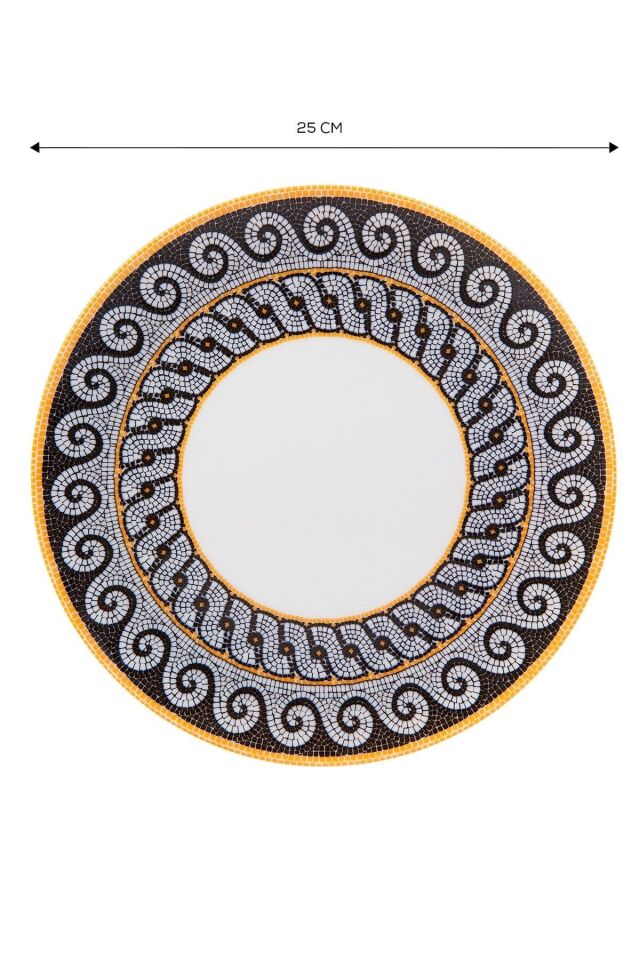 Zeugma Beyaz 25 Cm Servis Tabağı