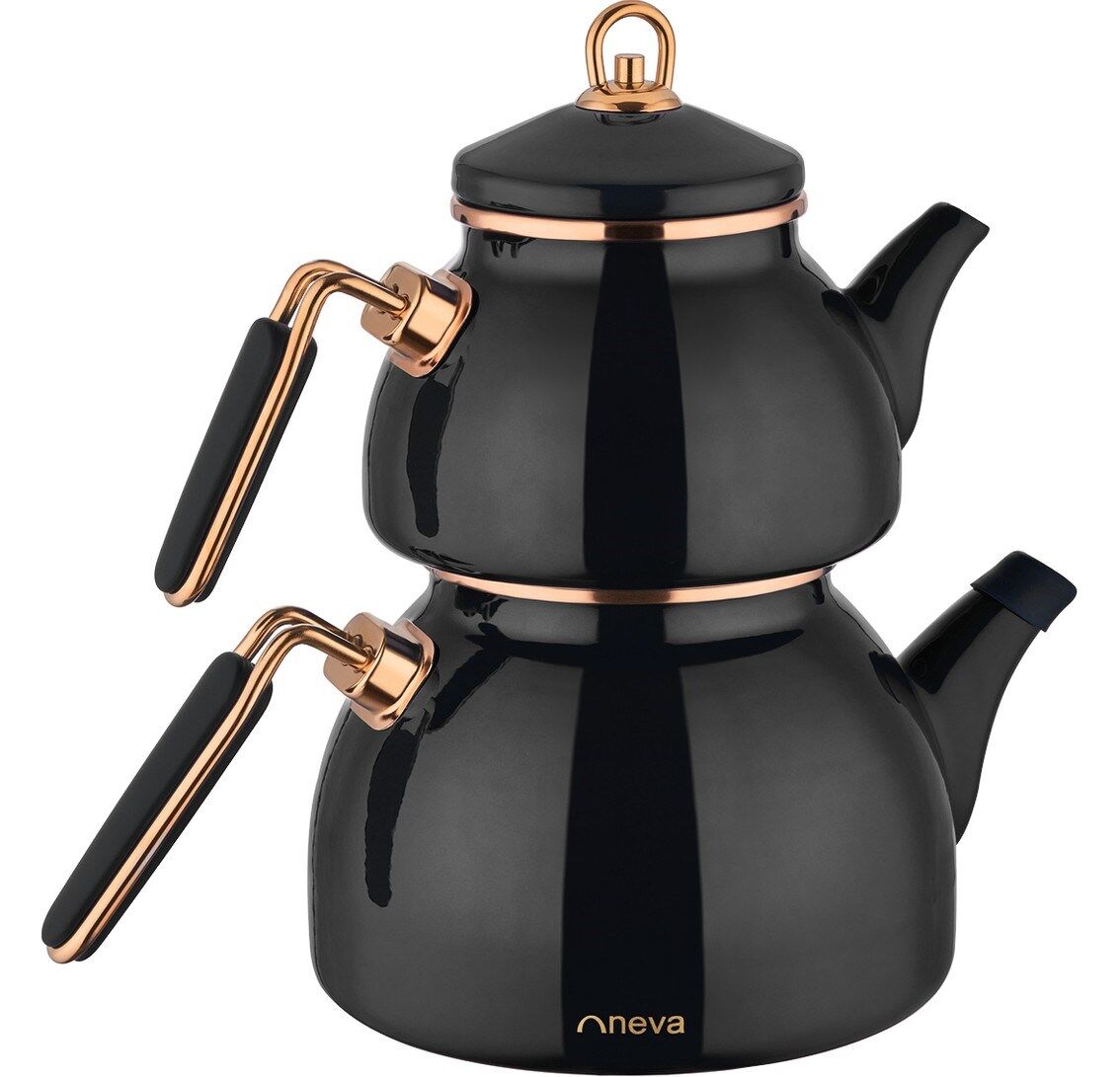 N2972 Sweet Premium Bitter Emaye Mini Demlik Seti