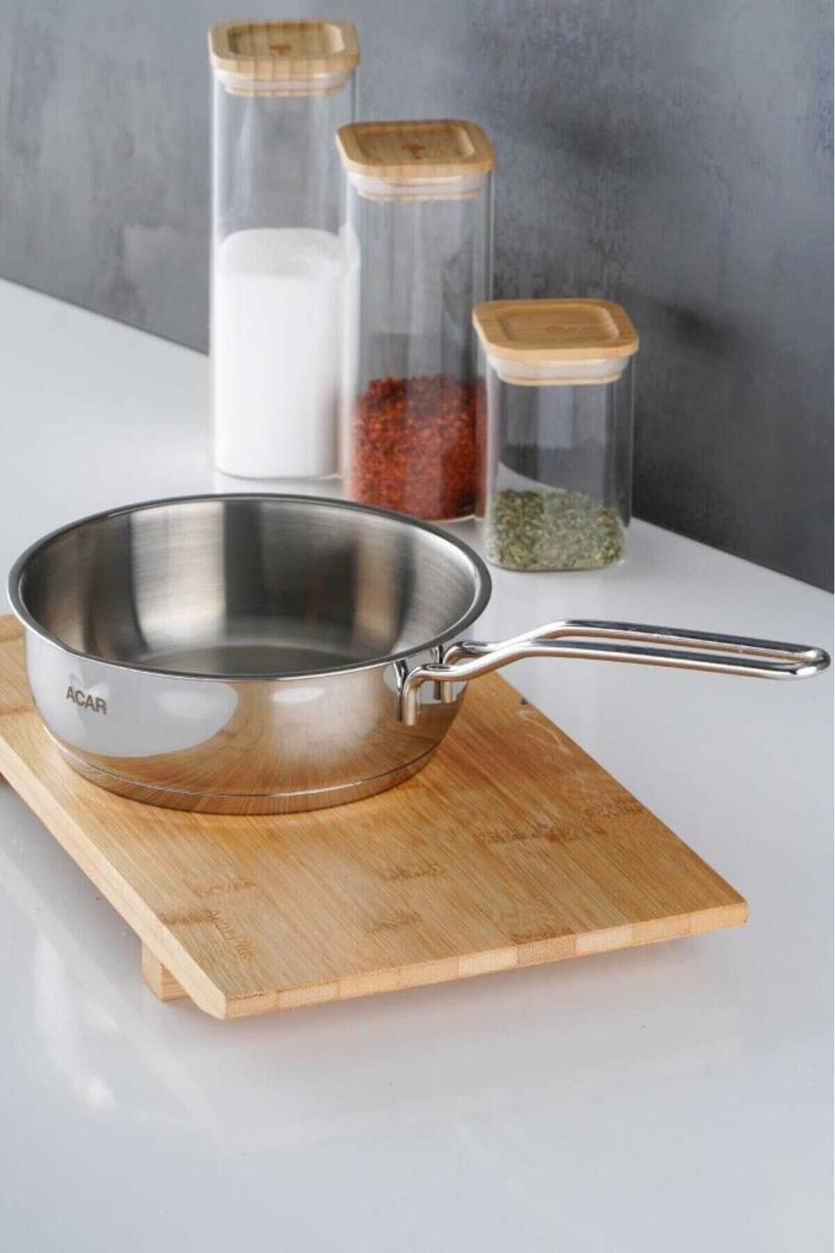 Acar Karat 16 Cm Mini Basık Çelik Kaçerola/sos Tavası