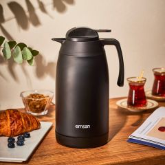 Emsan New Vega Termos Mat Siyah 2.1 Litre