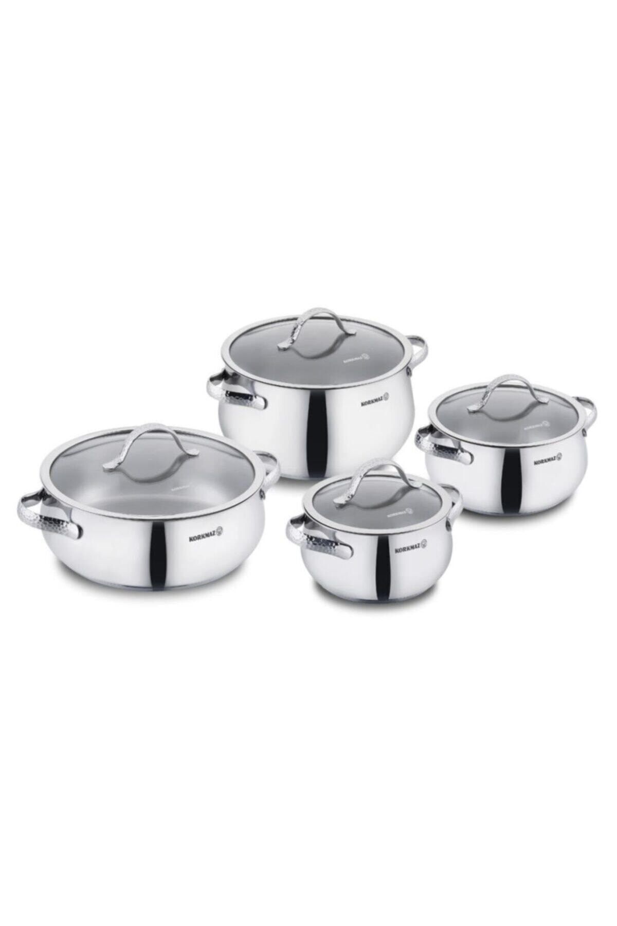 Korkmaz Samara 8 Parça Tencere Seti