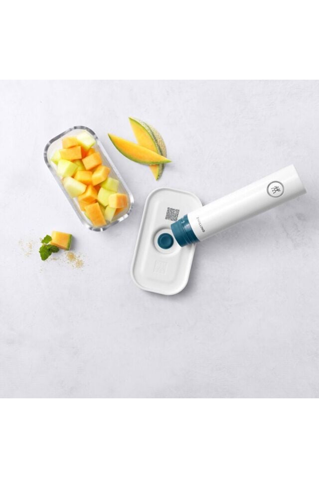 Fresh & Save Vakumlu Cam Saklama Kabı S 0,35 L Akdeniz Mavisi