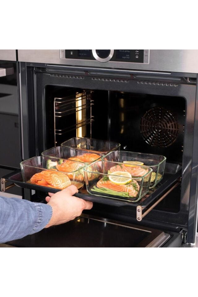 Fresh & Save Vakumlu Cam Saklama Kabı S 0,35 L Akdeniz Mavisi