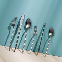 Karaca Vibe Elegance 84 Parça 12 Kişilik Çatal Kaşık Bıçak Takımı Kutulu