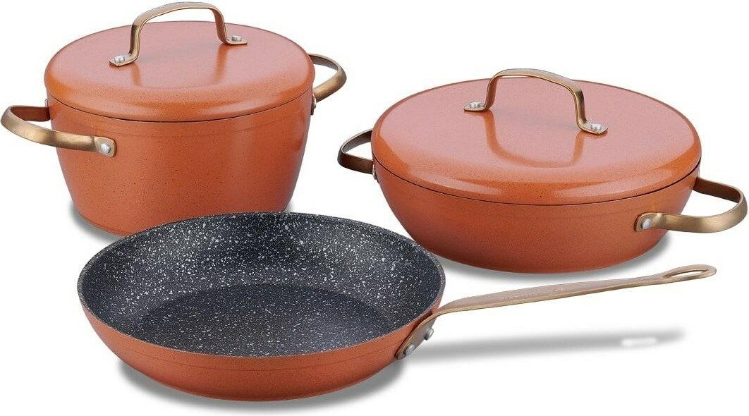 Korkmaz Vintage 5 Parça Taba Tencere Seti