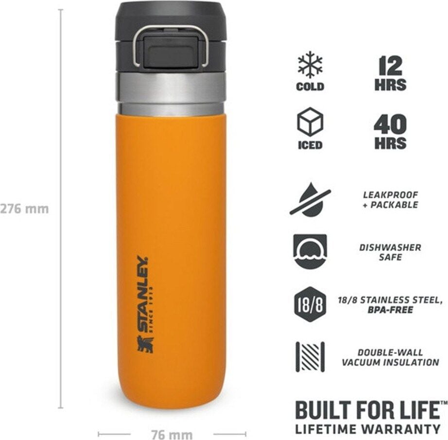 Stanley 10-09149-032  GO Quick Flip Paslanmaz Çelik Soğuk Su Termosu 0.70 LT