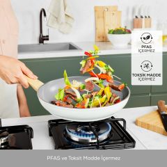 Karaca x Refika Birgül Swiss Crystal 7 Parça Tencere Seti Creamy