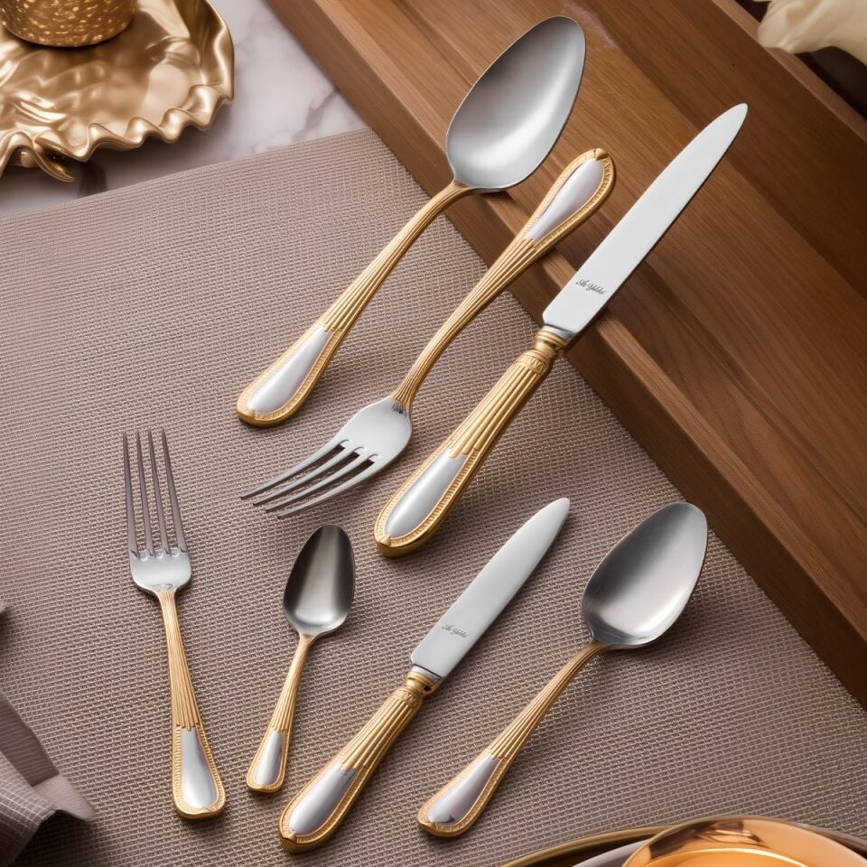 Aryıldız Nature Plus 84 Parça Çatal Kaşık Bıçak Takımı