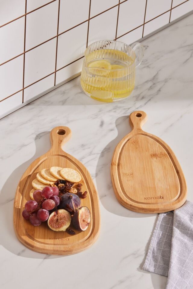 Karaca Havin 2'li Bambu Kesme Ve Sunum Tahtası 33/39 cm