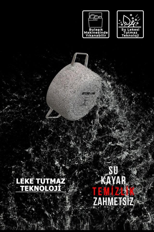 Stone-age 32 Cm Çizilmez Yanmaz Yapışmaz Indüksiyon Tava