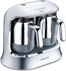 Korkmaz Kahvekolik Twin Kahve Makinesi Inox Krom