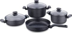 Korkmaz Ornella 7 Parça Tencere Seti