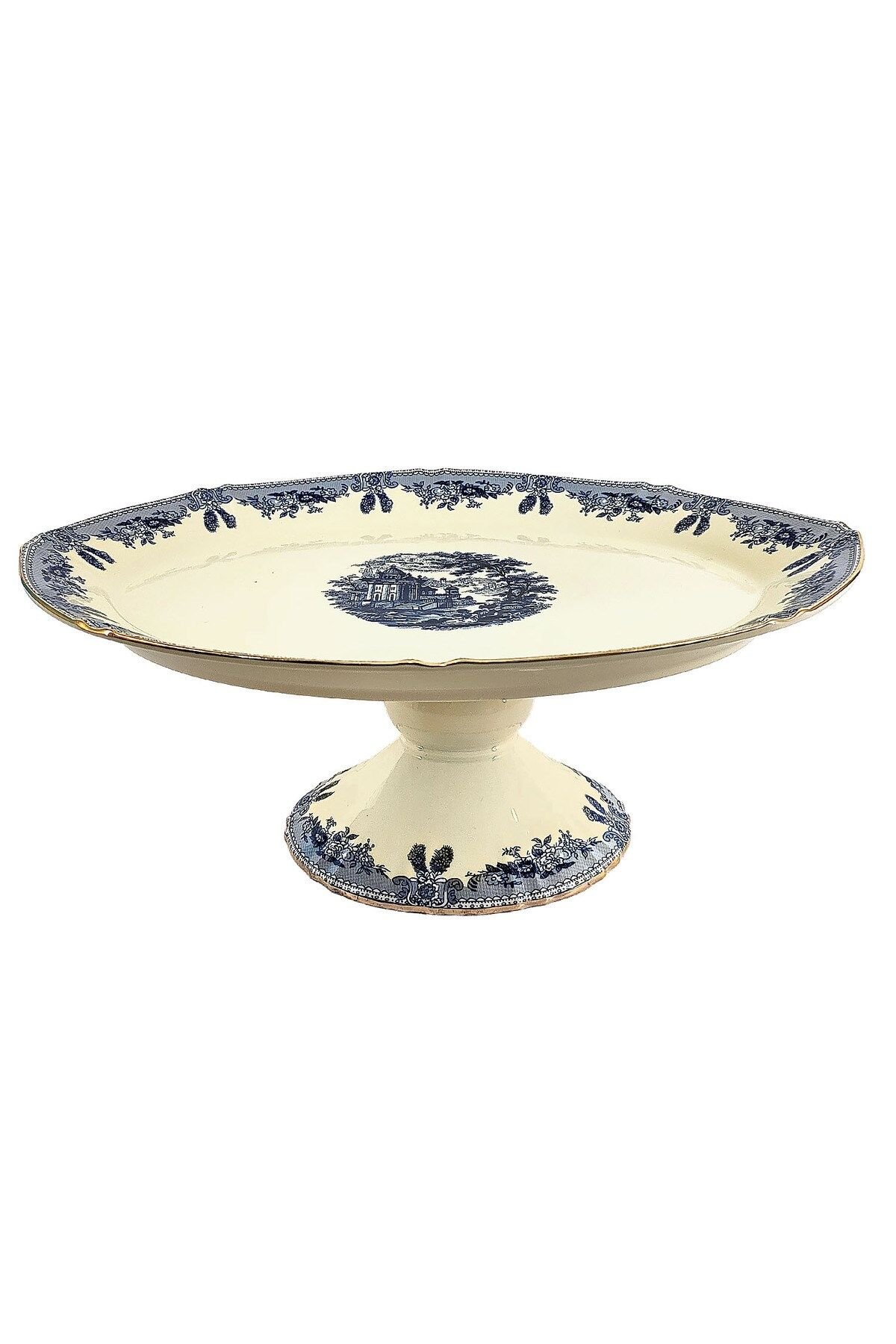 Margaret New Bone Ayakli Oval Sunum Standi 35Cm