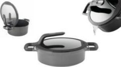 Berghoff Gem Stay Cool Pilav Tenceresi Gri 28 cm -