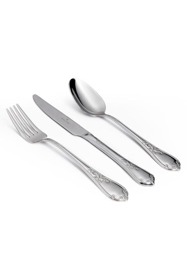 Athens 6 Kişilik 42 Parça Paslanmaz Çelik Çatal Kaşık Bıçak Takımı Kutulu