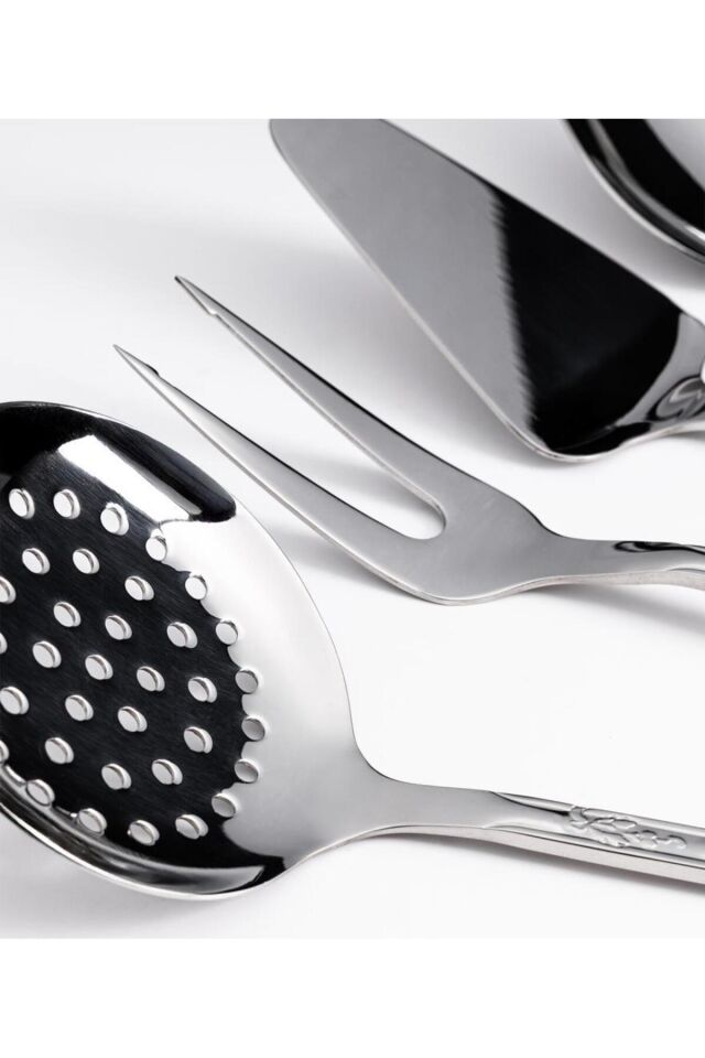 Athens 5 Parça Paslanmaz Çelik Servis Takımı Kutulu