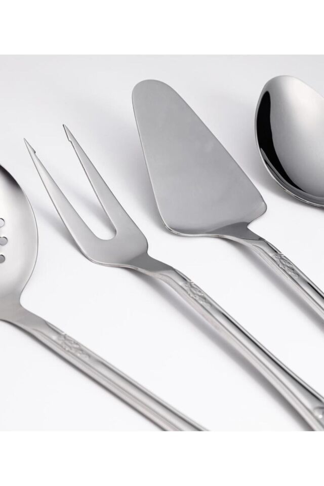 Athens 5 Parça Paslanmaz Çelik Servis Takımı Kutulu