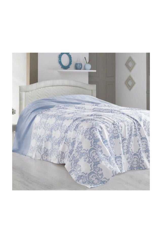 MaxStyle Baskılı Pike Marla Çift Kişilik