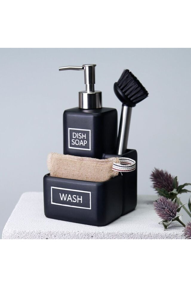 By Selim Liberty Fırçalı Sıvılı Süngerlik Siyah