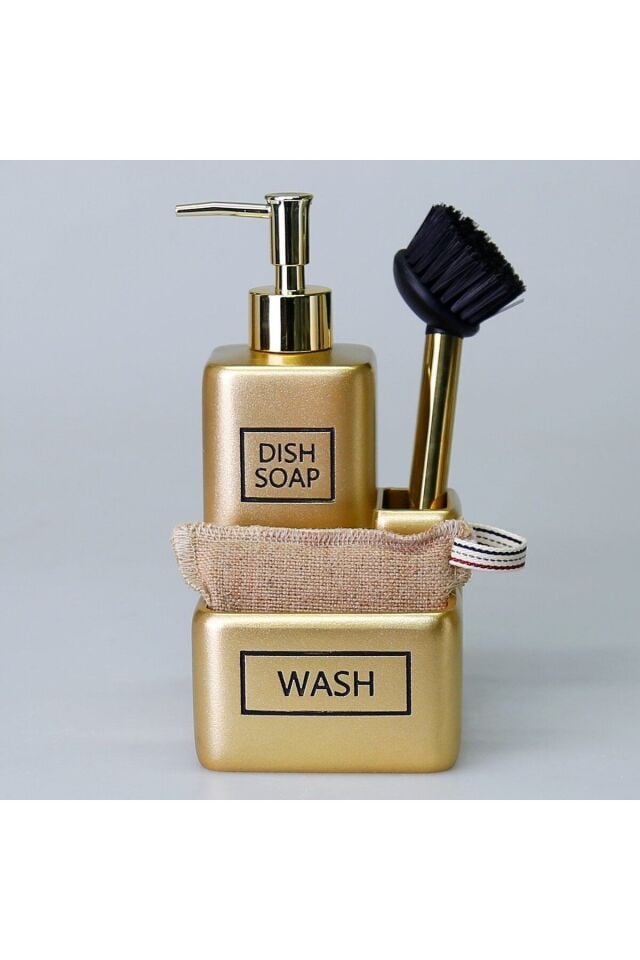 By Selim Liberty Fırçalı Sıvılı Süngerlik Altın