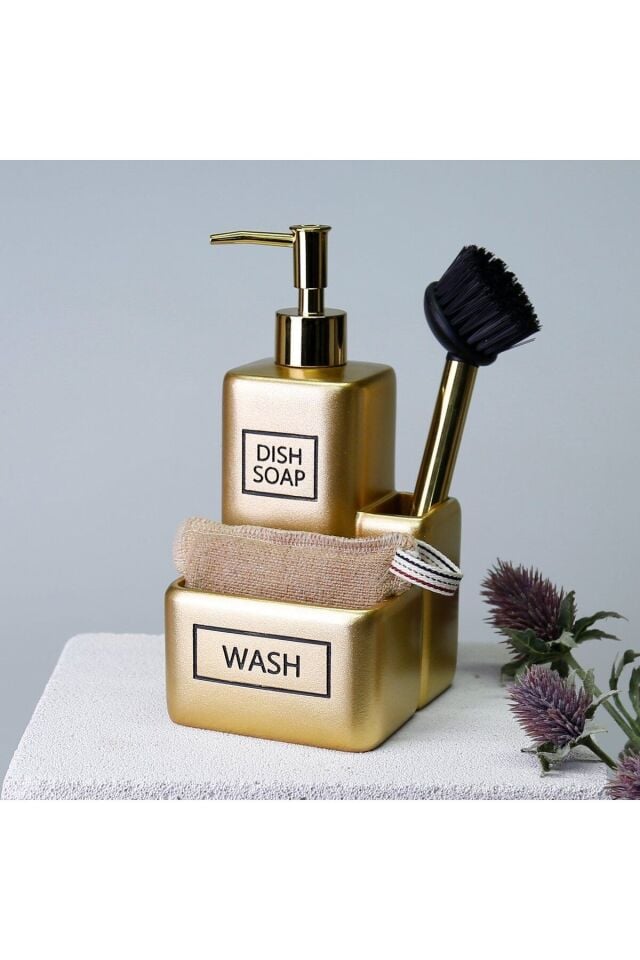 By Selim Liberty Fırçalı Sıvılı Süngerlik Altın