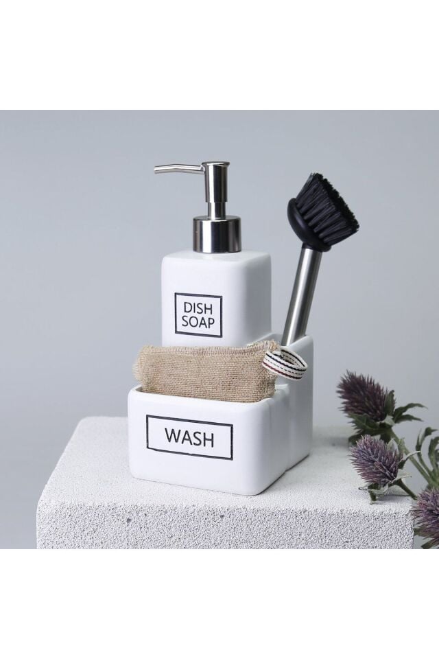 By Selim Liberty Fırçalı Sıvılı Süngerlik Beyaz