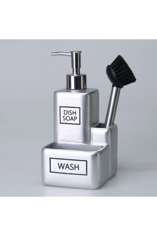 By Selim Liberty Fırçalı Sıvılı Süngerlik Gümüş